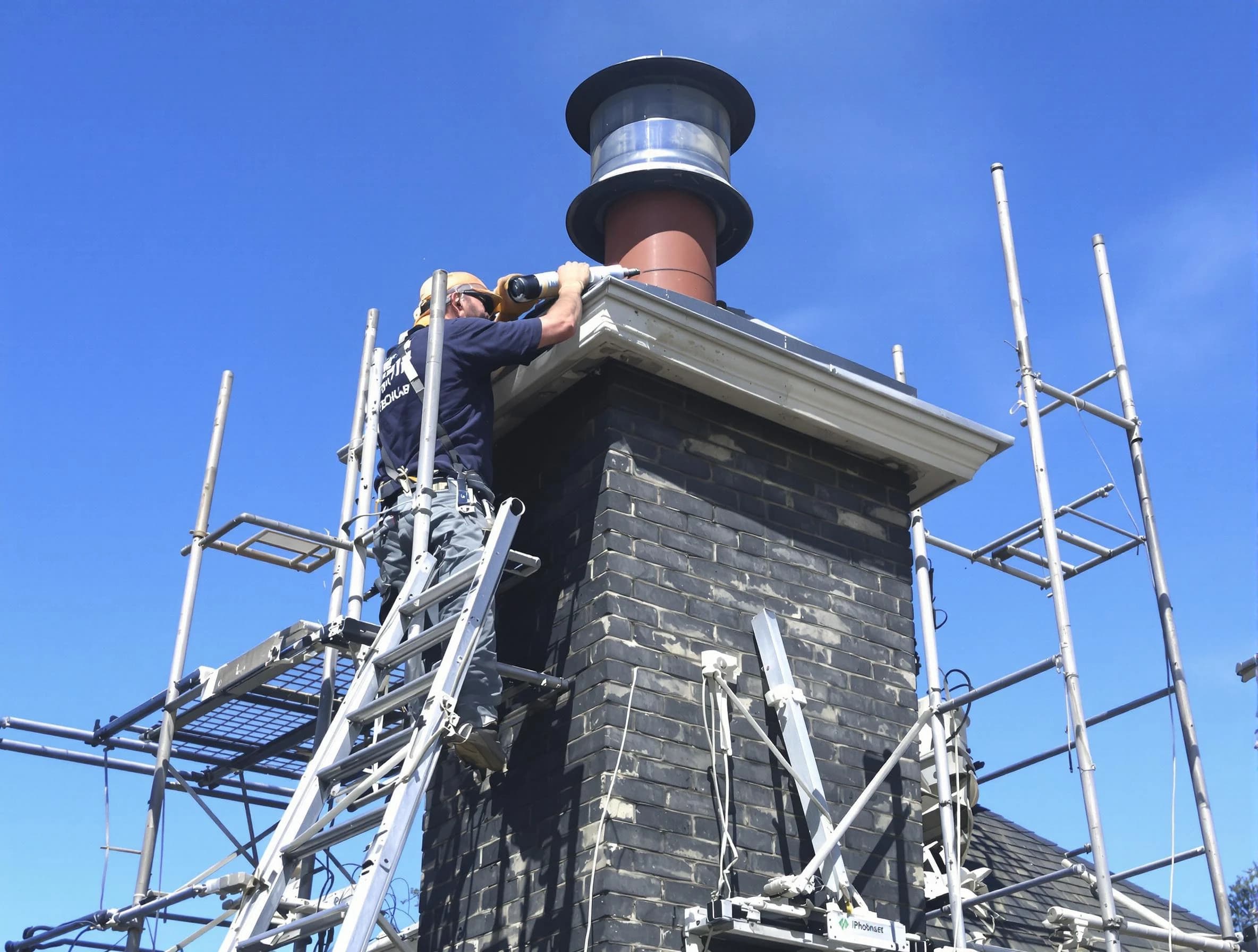 Sturdy chimney crown finished by Montgomery Chimney Sweep in Montgomery, NJ