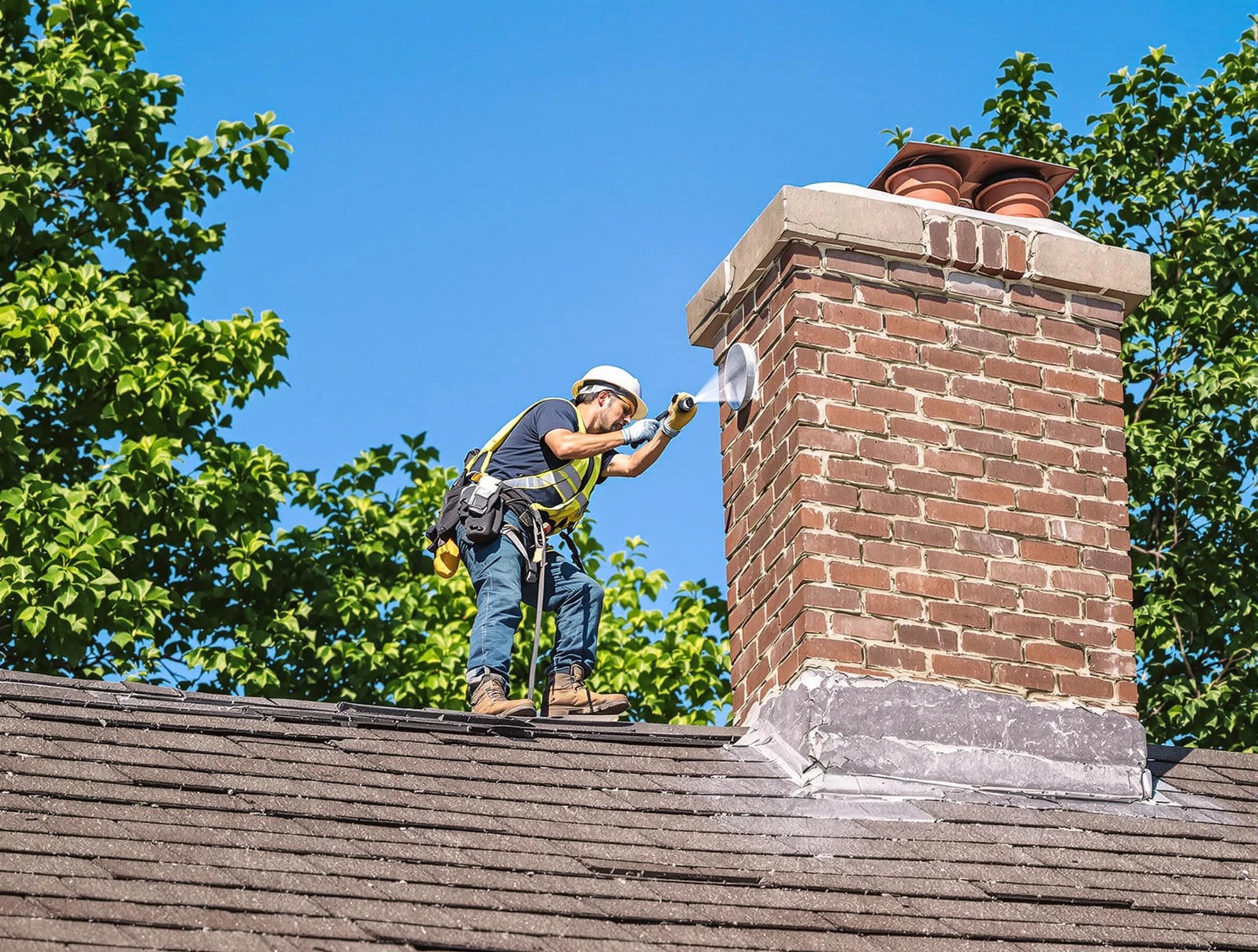 Montgomery Chimney Sweep performing an inspection with advanced tools in Montgomery, NJ