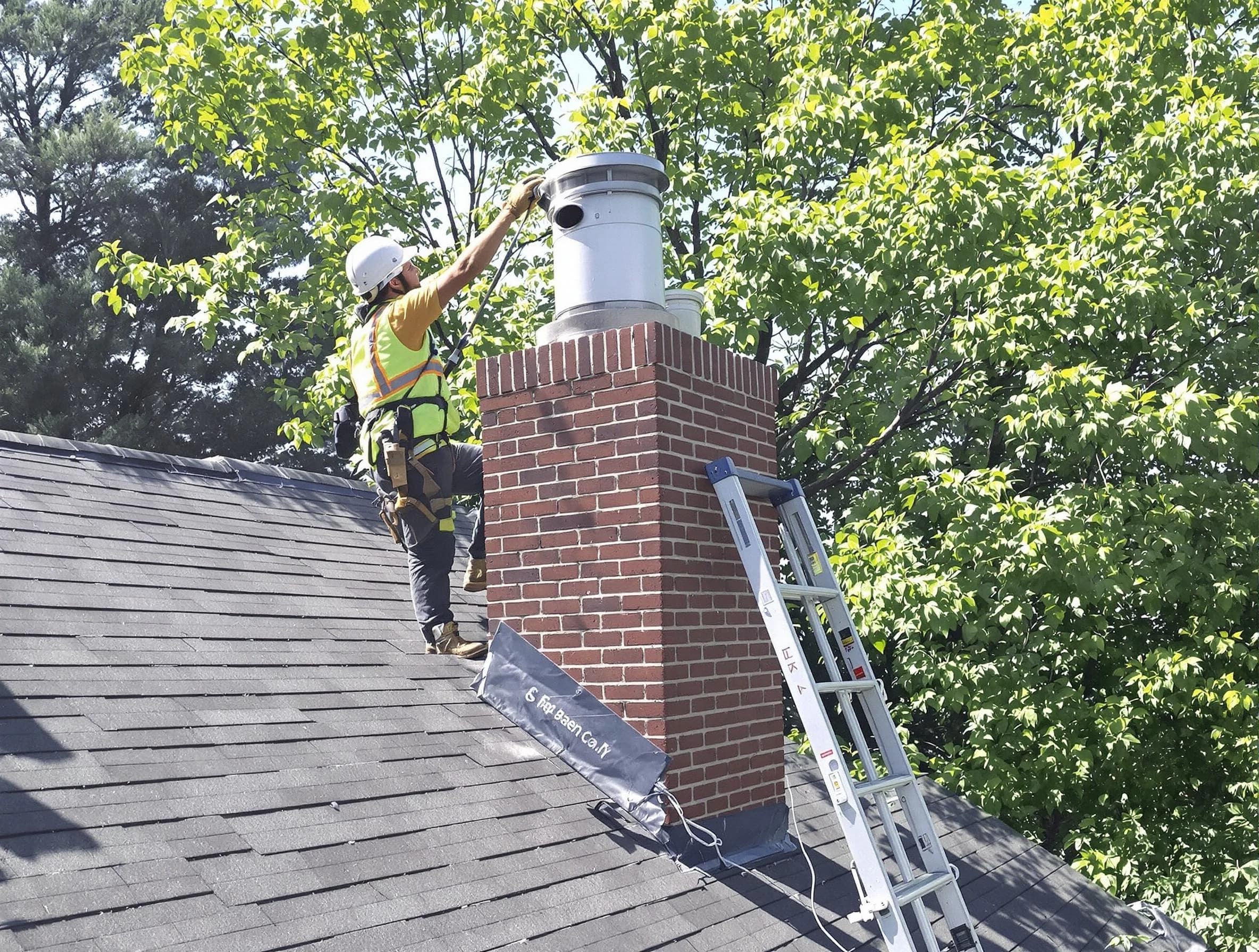 Chimney liner inspection by Montgomery Chimney Sweep in Montgomery, NJ