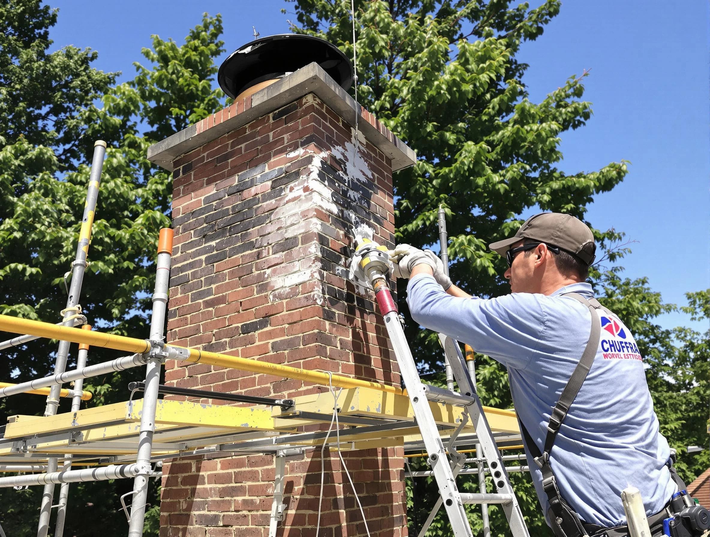 Structural chimney repair by Montgomery Chimney Sweep in Montgomery, NJ