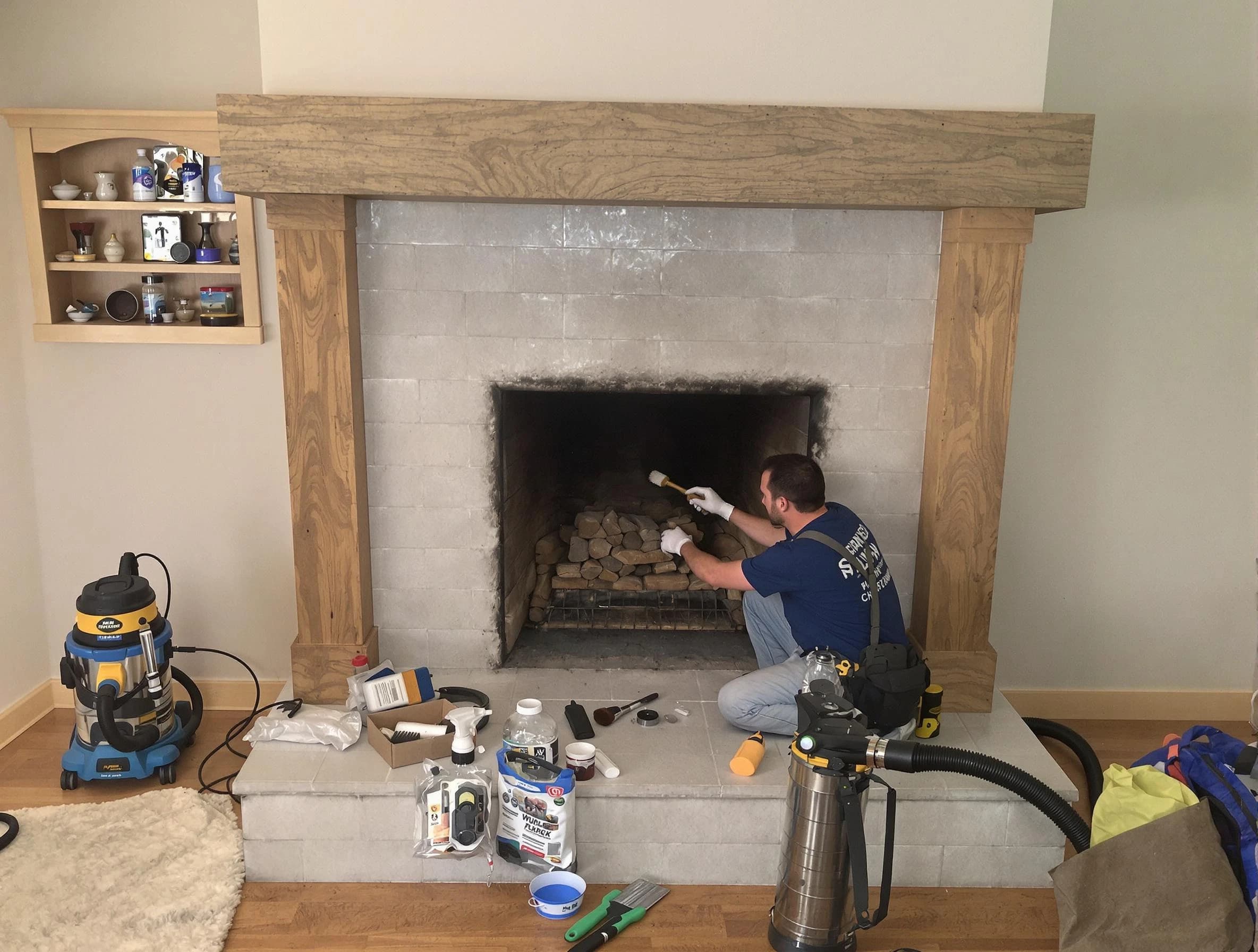 Detailed creosote removal process by Montgomery Chimney Sweep in Montgomery, NJ